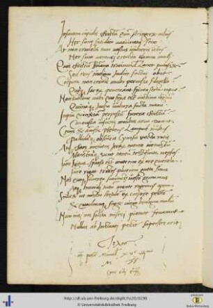 (93v) Nennung des Schreibers („M. Th.“ = Matthias Theodorici) mit Datum ("III post Micaelis XV VII") und Devise ("Spes sibi quisque").