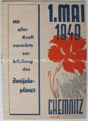 Programmheft zum 1. Mai 1949 in Chemnitz