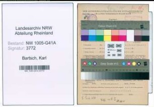 Entnazifizierung Karl Bartsch , geb. 29.10.1910 ()