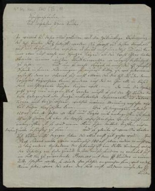 Brief von Wilhelm Boettner an Wilhelm Wille