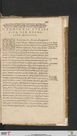T. Pomonii Attici vita, per Cornelivm Nepotem