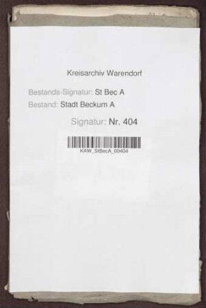 Städtische Einzelrechnungen