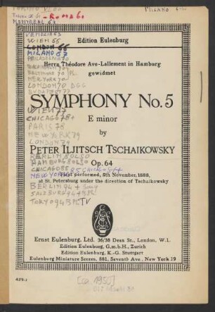 Symphony No. 5 E minor op. 64