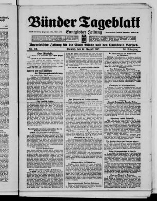 Bünder Tageblatt. 1901-1942