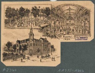 Der Gasthof in Roßthal bei Dresden: Gebäude, Biergarten und Saal