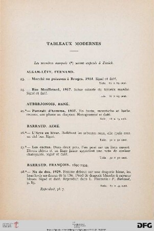 Tableaux Modernes (Nr. 23-118)