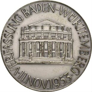 Medaille Verfassung von Baden-Württemberg