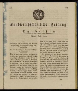 Monat Juli 1829