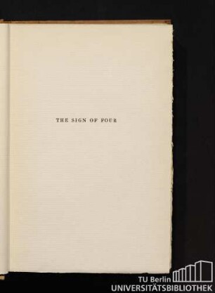 The sign of four
