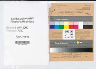 Entnazifizierung Heinz Rath, geb. 08.08.1896 (Schlosser)