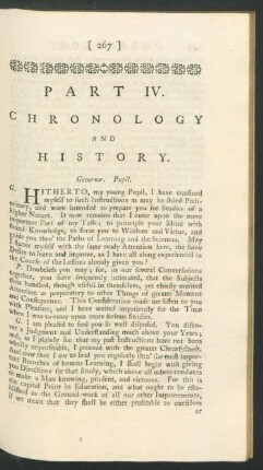 Part IV. Chronology and History.