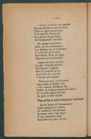 Una pelea y una venganza bárbara