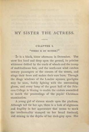 My sister the actress : a novel, 1