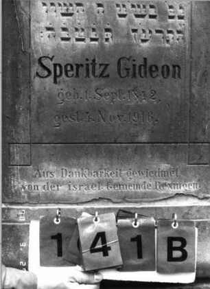 Grabstein 141 (neu: 806): Grabstein 141B (neu: 806)