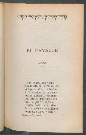 El payador