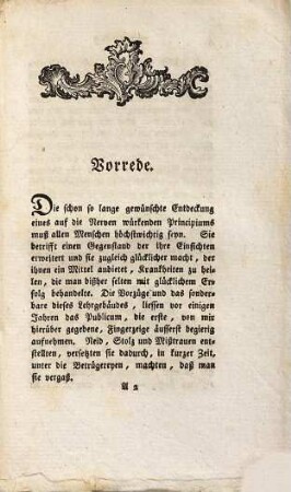 Herrn Mesmer Doctors der Arzneigelahrtheit und Mitglied der Medicinischen Facultät in Wien Abhandlung über die Entdeckung des thierischen Magnetismus