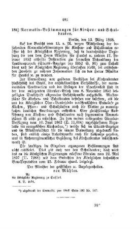 Normativ-Bestimmungen für Kirchen- und Schulbauten : [V. Elementarschulwesen]