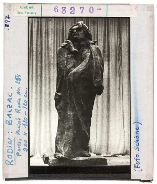 François Auguste René Rodin: Denkmal für Honoré de Balzac, Entwurf. Paris, Musée Rodin