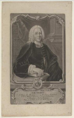 Bildnis des Christianus Gottlieb Ioecherus