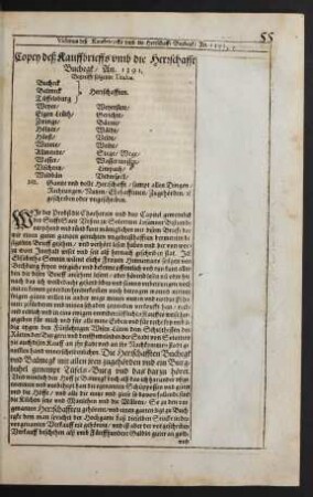 [Vidimus deß Kauffbrieffs umb die Herrschafft Buchegk/ An. 1391.]