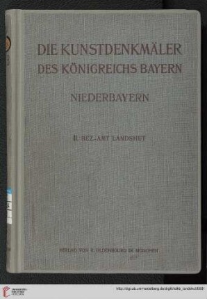 4,2: Kunstdenkmäler des Königreichs  Bezirksamt Landshut