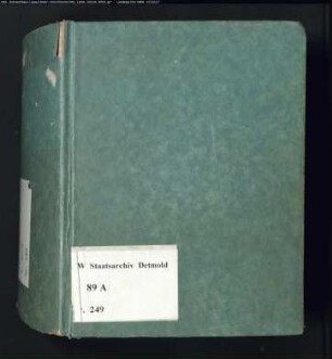 Gogerichtsregister Vogtei Schötmar