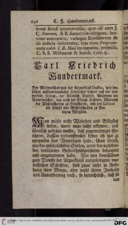 Carl Friedrich Hundertmark