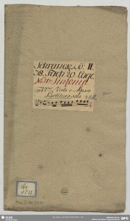 Symphonies - Mus.2-N-20,14 : strings, bc - B|b