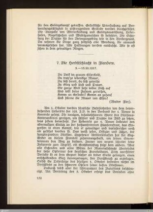7. Die Herbstschlacht in Flandern