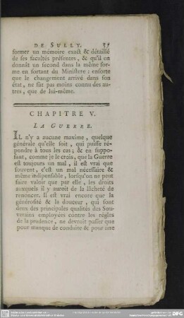 Chapitre V. La Guerre