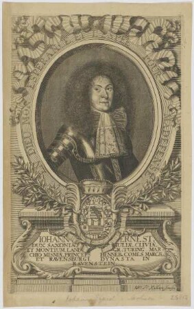 Bildnis des Iohann Ernestus, Dux Saxoniae