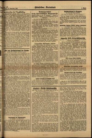 Zweite Ausgabe vom Freitag, den 25. September 1942.