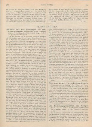 381-386 Kleine Kritiken