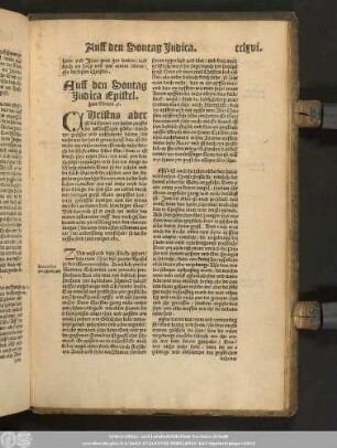Auff den Sontag Judica Epistel. Zun Ebreern 9.