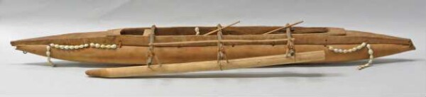 Model of an outrigger boat