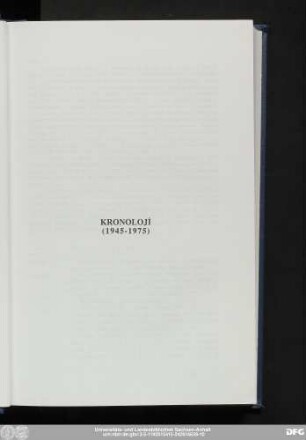 Kronolojı (1945-1975)