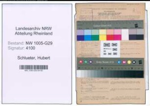 Entnazifizierung Hubert Schlueter , geb. 02.12.1895 (Bahnsekretaer)