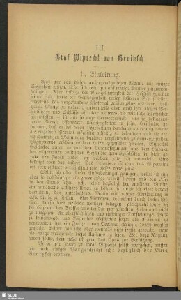 III. Graf Wiprecht von Groitzsch