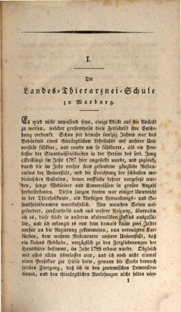 Teutsche Zeitschrift für die gesammte Thierheilkunde, 1. 1830