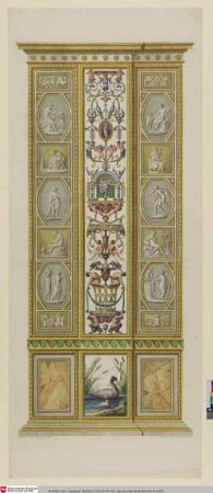 [Loggie di Rafaele nel Vaticano, Parte terza, Taf. 7: Pilaster oder Bordüre (Diese Verzierung besteht aus Scherzen)]