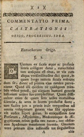 De castratis commentationes quatuor