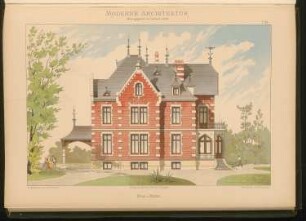 Villa, Basel: Ansicht (aus: Moderne Architektur, hrsg. Lambert & Stahl, Stuttgart 1891)