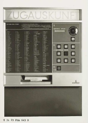 Siemens Zugauskunfts-Automat
