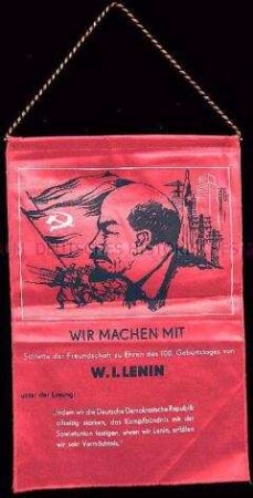 Ereigniswimpel zum 100. Geburtstag Lenins