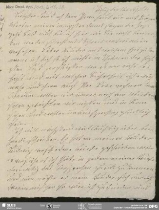 Eigenh. Brief von Sophie Bernhardi an August Wilhelm von Schlegel, Töplitz, 01.09.1804