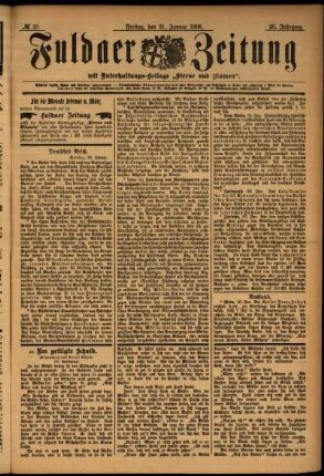 Ausgabe vom Freitag, den 31. Januar 1896.