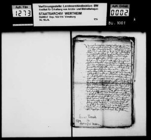 Klagen von Untertanen vor den Grafen von Manderscheid als Inhaber von Neuerburg und Virneburg.