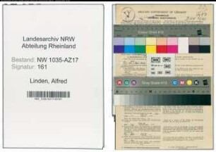 Entnazifizierung Alfred Linden , geb. 20.12.1894 (Volkswirt)