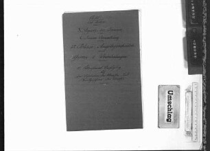 Ministerialverfügung über die Visitation der Maaße und Gewichte sowie Trinkgeschirre der Wirte (eichrechtliche Vorschriften) (1840-1849)