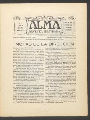 Notas de la dirección